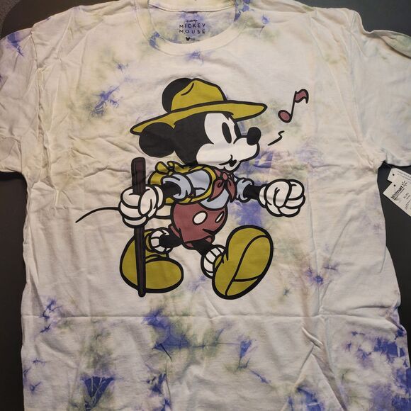 Disney Mickey Mouse Mens Tie Dye Graphic Print T-Shirt XL NEW NWT - Picture 1 of 6